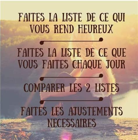 Ce qui vous rend heureux Inspirations pour réussir sa vie