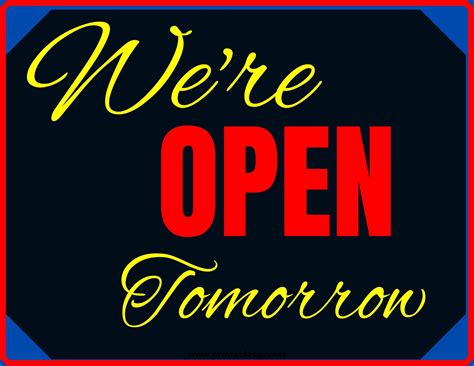 Tomorrow Sign
