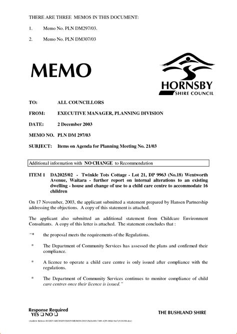 Memo Letter Example Memorandum Format Sample Cover Pa
