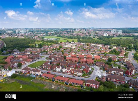 Aerial Photo Of A The Village Of Halton Moor And Osmondthorpe In Leeds
