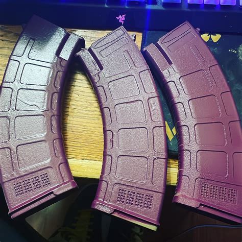I Painted My Ak Magazines Purple Rairsoft