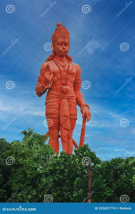 Statue Of The Hindu God Hanuman Or Monkey God Delhi Editorial Stock
