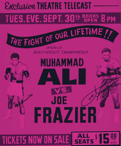 MUHAMMAD ALI vs. Joe Frazier Fight Poster Painting by MotionAge Designs ...