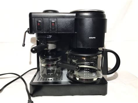 Krups Drip Coffee Espresso Cappuccino Black Steam Black Model 171 Tested Krups Espresso