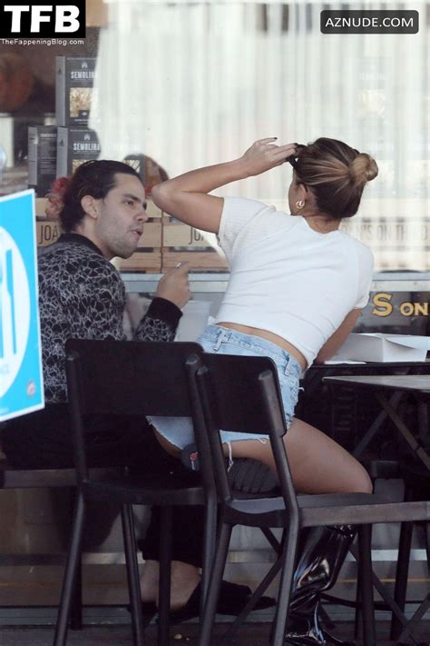 Addison Rae Sexy Seen Showing Off Her Hot Butt In Jeans Shorts With Her Boyfriend At Joans Aznude