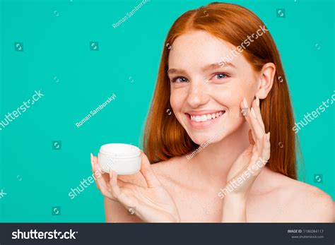 Portrait Charming Cheerful Nude Redhaired Girl Stock Photo Shutterstock