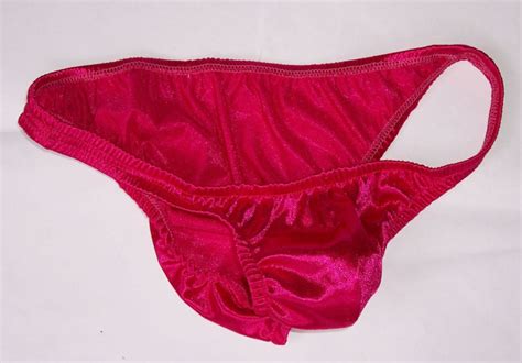 K Y Mens Sexy Shiny Bikini Satin Knit Low Rise EBay