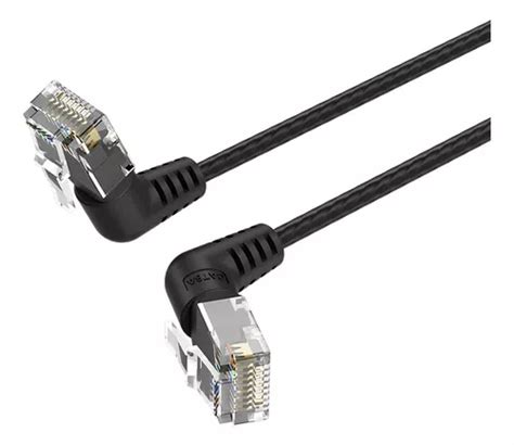 Cable De Red Vention Cat A Certificado Metro Negro Angulo