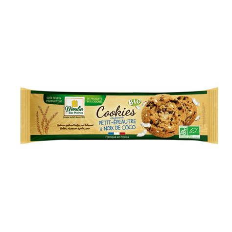 Cookies de petit épeautre coco chocolat bio 200g Boutique Naturline