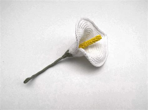 Crochet Pattern Crochet Calla Lily Flower For Home Decor Or Etsy