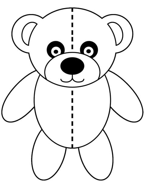 Coloriage Nounours Sourit Télécharger Et Imprimer Gratuit Sur