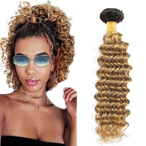 Amazon Honey Blonde Bundles Human Hair B Deep Wave Bundles Brazilian Unprocessed Virgin