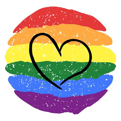 Lgbt Pride Heart Lesbian Gay Bisexual Transgender Rainbow Flag Lgbtq Heart Gay And Lesbian