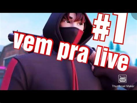 Live De Fortnite Treinando Para Ser Bom E Jogando Inscritos Youtube