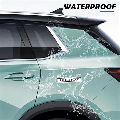 Neynavy Emblema De Edici N Fuck It Emblemas Exteriores De Autom Vil Calcoman A D Insignias