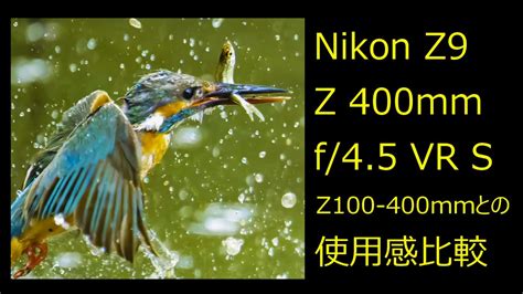 Nikon Z9 Nikkor Z 400mm F45 Vr S カワセミ撮影 Youtube