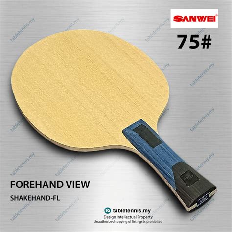 Sanwei Blade Sanwei 75 FL Composite Carbon Table Tennis Blade Paddel