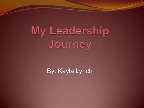 My Leadership Journey 2 | PPTX