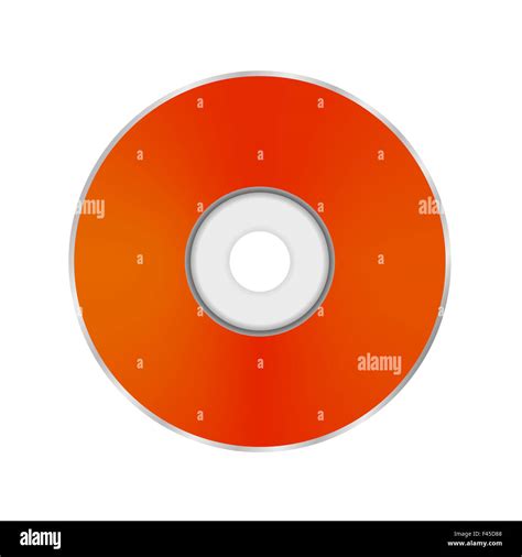 Orange Compact Disc Stock Photo Alamy