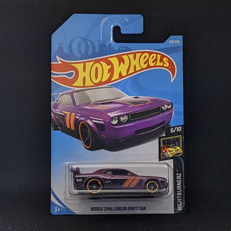 Hot Wheels Dodge Challenger Drift Card HW Nightburnerz Shopee Malaysia
