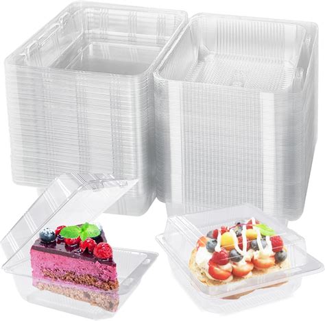 Amazon Juvale 50 Pack Clear Disposable Food Containers With Hinged