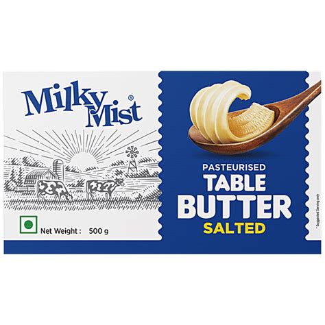 Buy Milky Mist Table Butter Salted 500 Gm Carton Online At Best Price