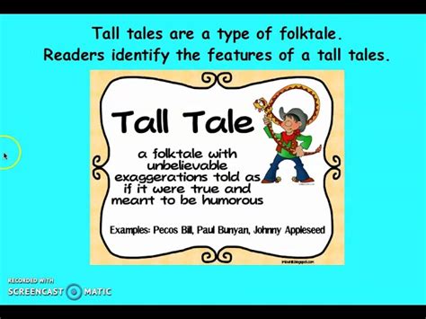 Tall Tales Printable 2nd 3rd Grade TeacherVision Worksheets Library