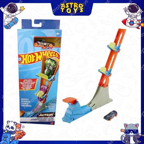 Jual Hot Wheels Classic Stunt Track Set Vertical Power Launch Jalur Lintasan Balapan Mobil Lurus