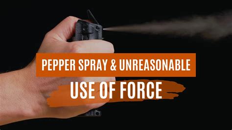 Pepper Spray And Unreasonable Use Of Force Dlg Learning Center