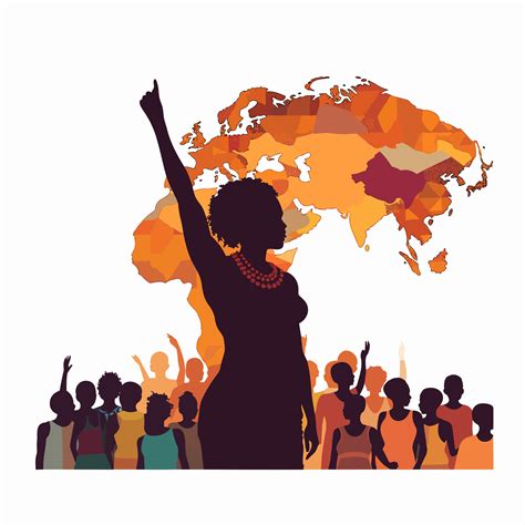 Africa Black Woman Empowerment 27997175 Vector Art At Vecteezy