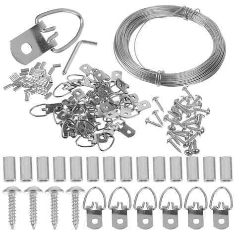 Unbranded 1 Set Of Picture Frame Hanging Kit Picture Hanging Wire Ring