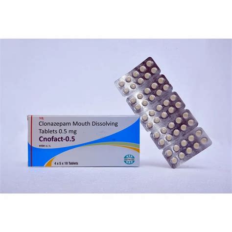 Cenofact 05 Mg Clonazepam Mouth Dissolving Tablets Prescription