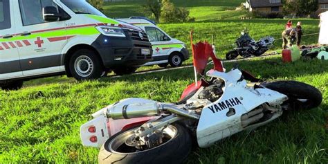 Zwei Motorradfahrer Bei Frontalzusammenstoss Schwer Verletzt Vorarlberg