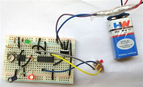 Frequency Divider Circuit Diagram using 555 Timer and CD4017