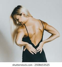 Blonde Woman Scoliosis Has Really Tense AI Generated Image 2508653525 Shutterstock