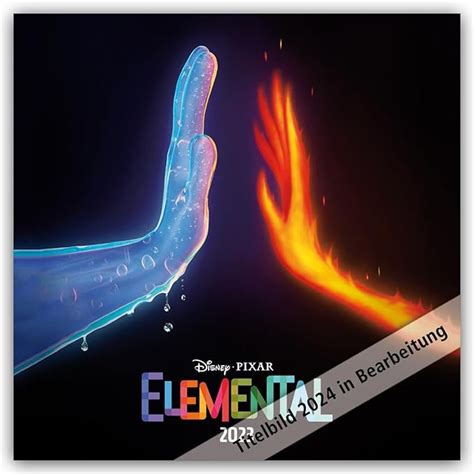 Disney Pixar Elemental Movie Elemental 2024 Wandkalender Original