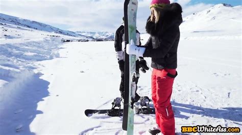 IR Anal Babe Fucked In Tight Ass By BBC During Snow Magic