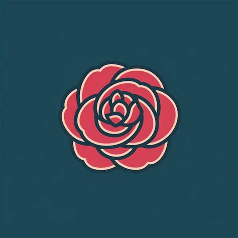 Premium Vector A Beautiful Rose Logo