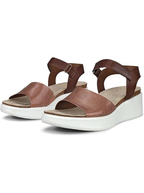 Ecco Sensata Cross Strap Sandal Navajo Brown Moon Rock Navajo Brown