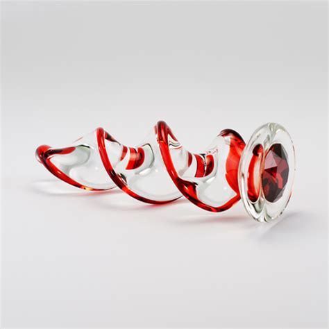 Crystal Twist Colored Glass Dildo