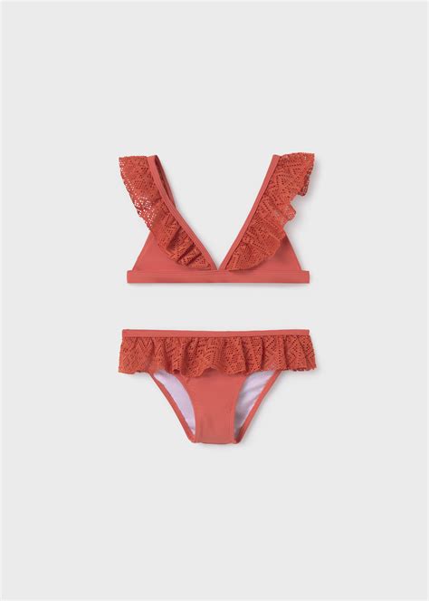 Girls Ruffled Bikini Set Mayoral