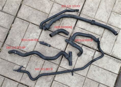 Шланги системы охлаждения. Только то, что на фото на Volkswagen Golf ...