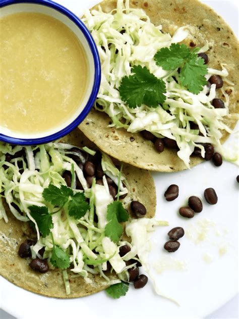 Vegan Black Bean Cabbage Tacos With Ginger Sauce Supermom Eats