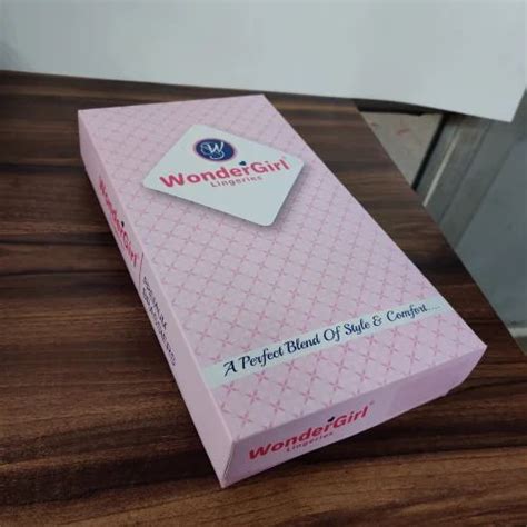 Lingerie Packaging Box With UV Effects 2 Peaces Garment Box Top Bottom Packaging Box At Rs 10