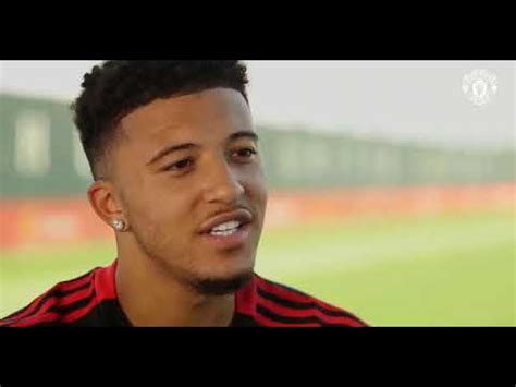 Jadon Sancho Interview : ManchesterUnited