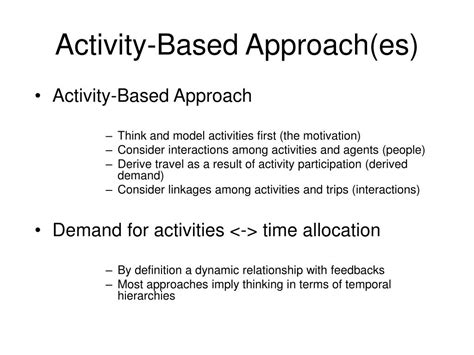 PPT Development Of Activity Based Travel Demand Model PowerPoint