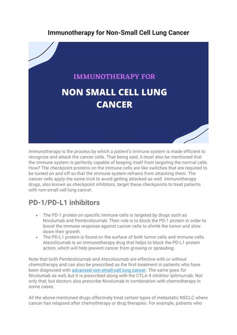 Ppt Immunotherapy For Non Small Cell Lung Cancer Powerpoint Presentation Id10066615