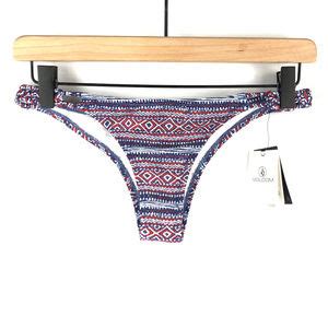 Volcom Swim Trouble Maker Black Skimpy Bikini Bottoms Poshmark