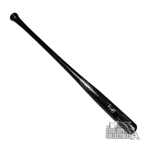 Luis Robert Autographed Black Louisville Slugger Baseball Bat Bas