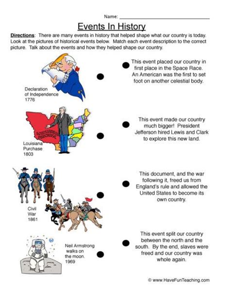 1st Grade History Worksheets